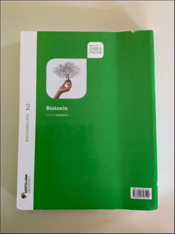 Bioloxía. 2º Bacharelato (LOMCE). Ed. Santillana Obradoiro